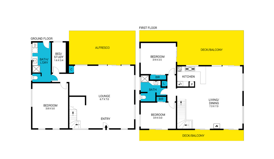 2D to 3D Floor Plan Conversion Services - after